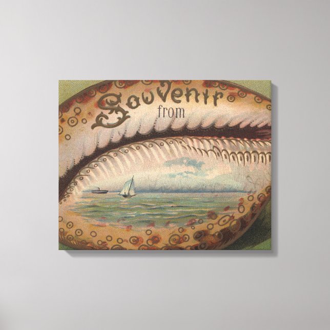 Toile Souvenir De #5 - N'Importe Quelle Ville, État (Recto)