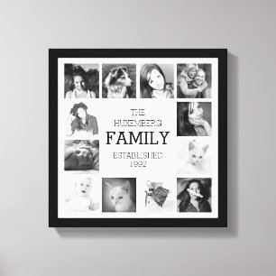 Toile Souvenirs de photo de famille avec la