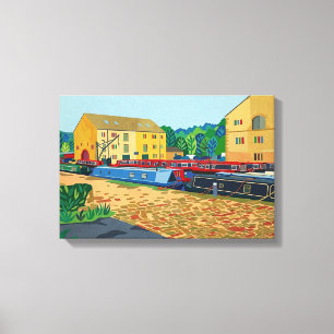 Toile Sowerby Bridge Bassin de Canal Art