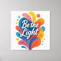 Soyez léger Inspirational Colorful Typographie Des