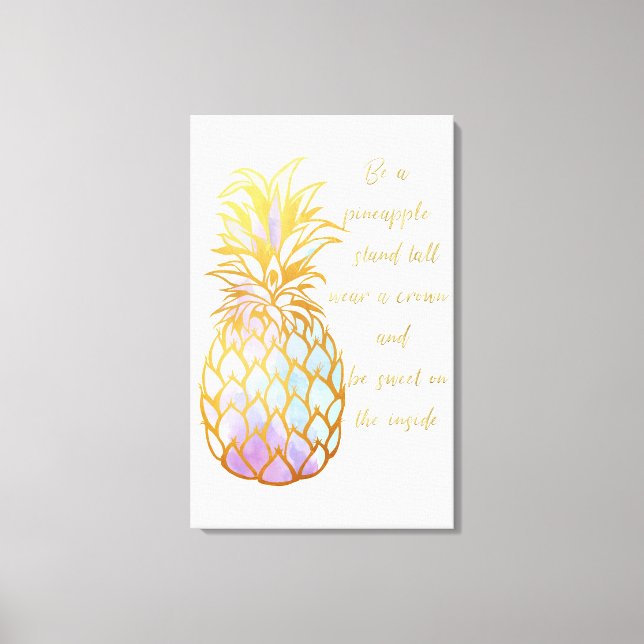 Toile Soyez un ananas (Recto)