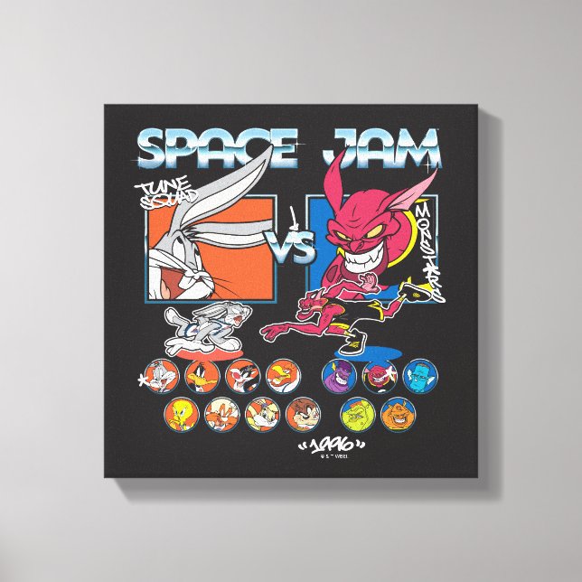 Toile SPACE JAM™ TUNE SQUAD™ VS Monstars Roster Graphic (Recto)