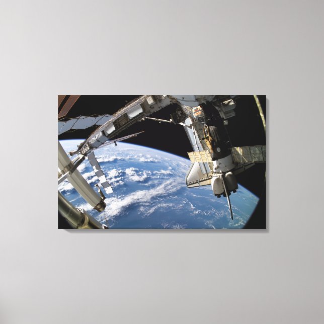 Toile Space Shuttle Atlantis et un vaisseau Soyuz (Recto)