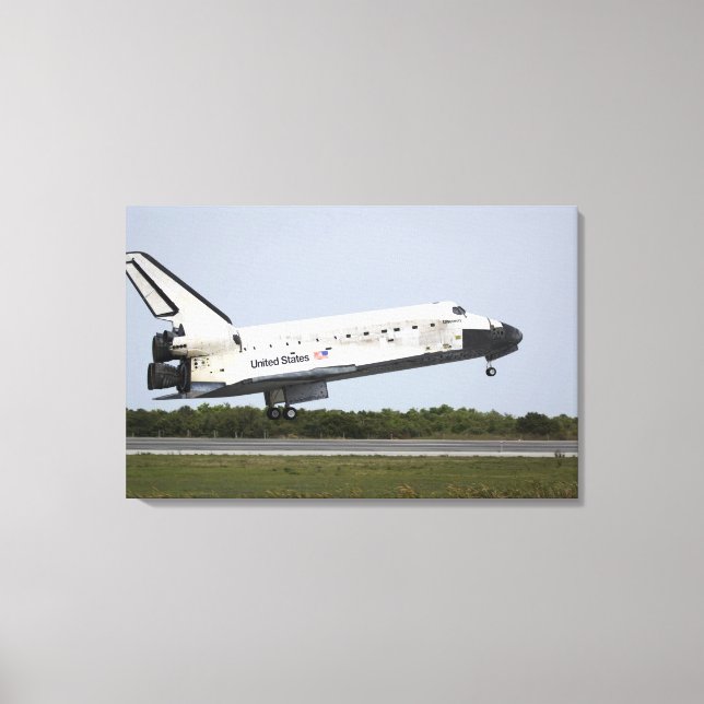 Toile Space Shuttle Discovery approche l'atterrissage 4 (Recto)