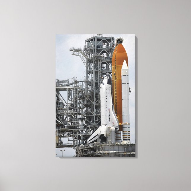 Toile Space Shuttle Endeavor sur le lancement pad 2 (Recto)