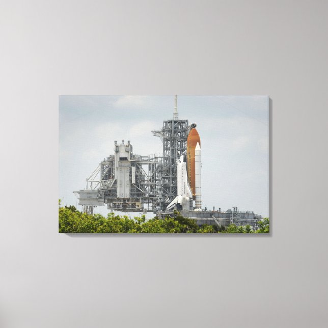 Toile Space Shuttle Endeavor sur le lancement pad 5 (Recto)