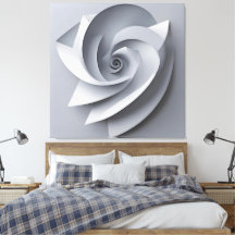 Spirale Abstraite Moderne – Art 3D minimaliste IA