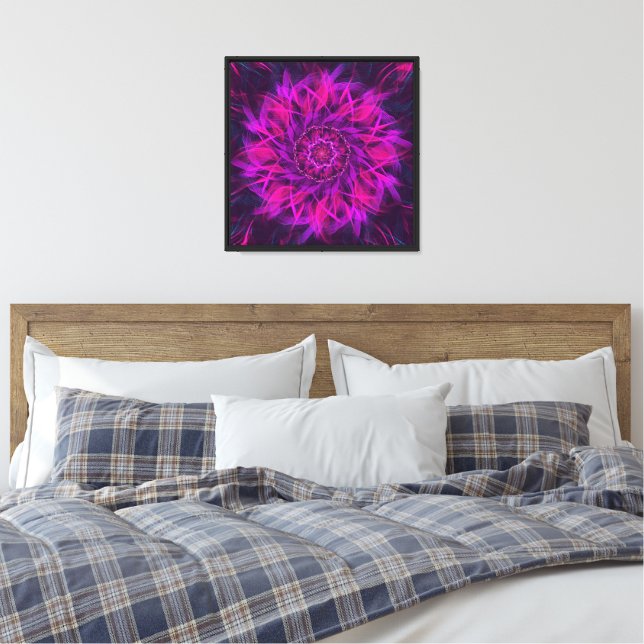 Toile Spirale Néon (Insitu(Chambre))