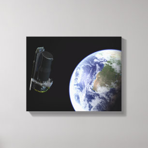 Toile Spitzer partant la terre peu après le lancement