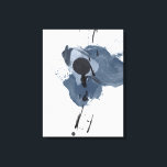 Toile Splash II bleu et noir | Paint noir bleu<br><div class="desc">Profitez de ce design créatif de peinture bleu sur un produit ou pièce d'art peint pour améliorer et ajouter au monde autour de vous. Artiste : Irena Orlov</div>