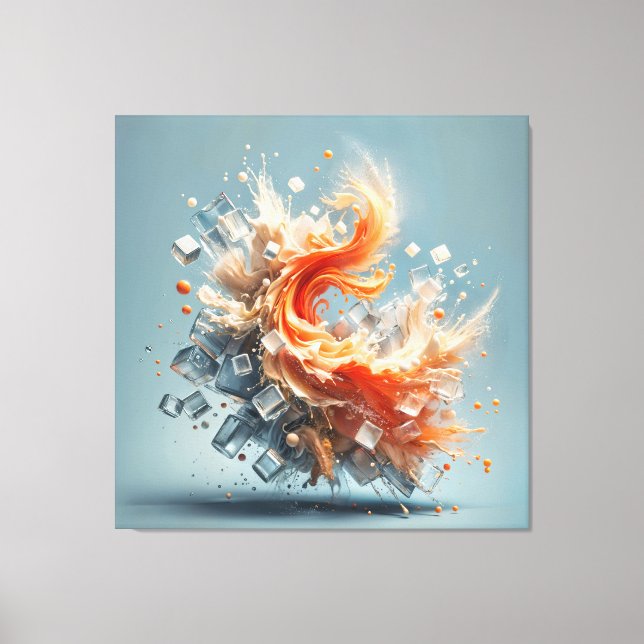Toile Splash tropical (Recto)