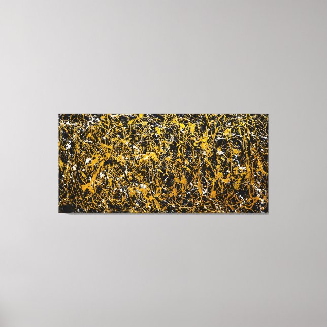 Toile SPLATTER COLORÉ XVIII - Peinture d'action - (Recto)