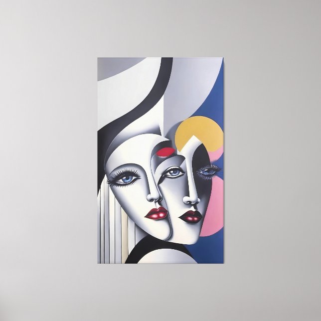 Toile Split Decision - Ken Gage Surreal Poster (Recto)