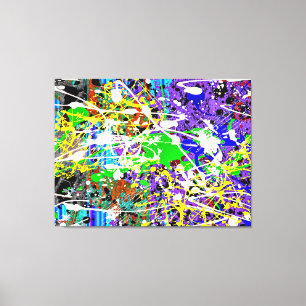 Toile SPLTR DE MUNDO_04 - Peinture d'action - Peinture d