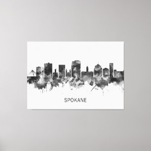Toile Spokane Washington Skyline