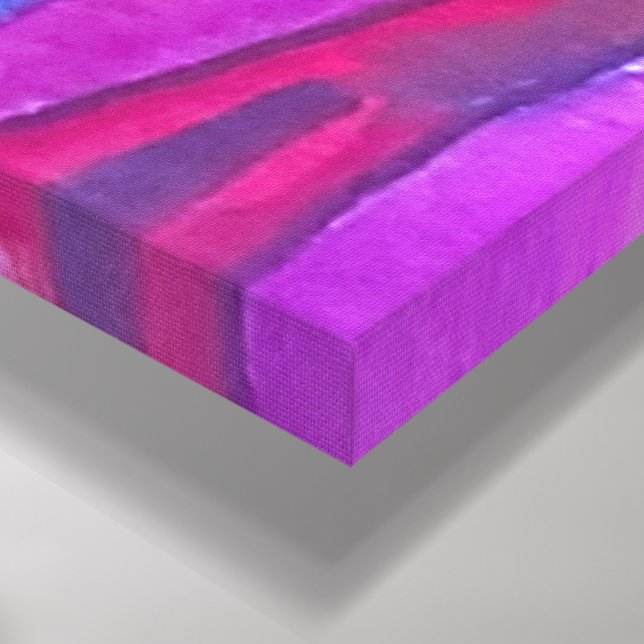 Toile Spooky Halloween Houses Watercolor (Coin(Bas))