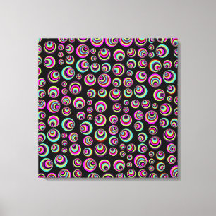 Toile Spots psychiques colorés + votre arrière - plan &