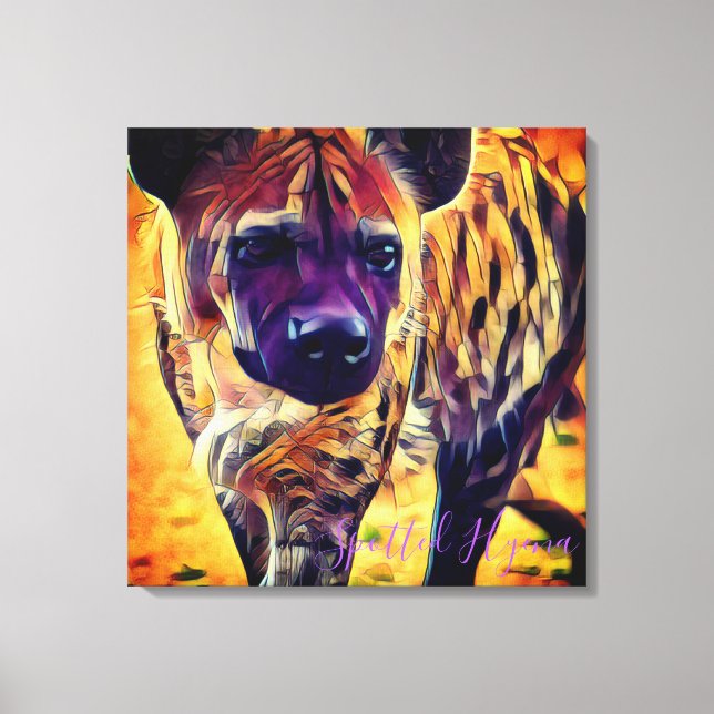 Toile Spotted Hyena [Premium Canvas] (Recto)
