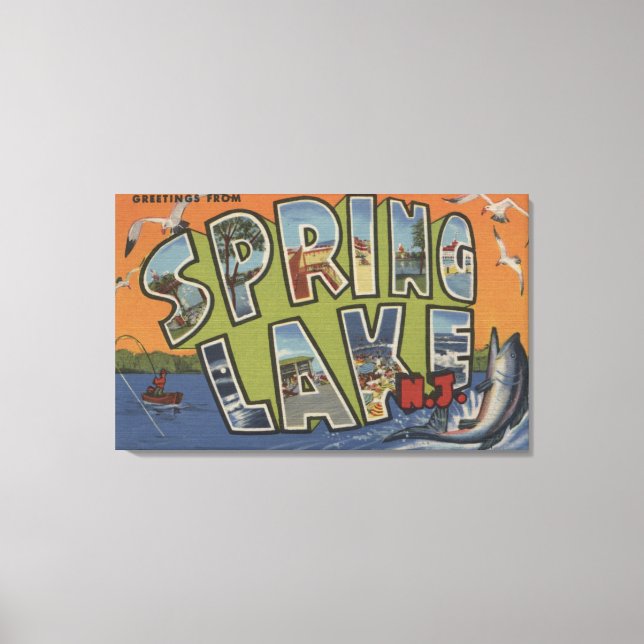 Toile Spring Lake, New Jersey - Grandes SCÈNES (Recto)