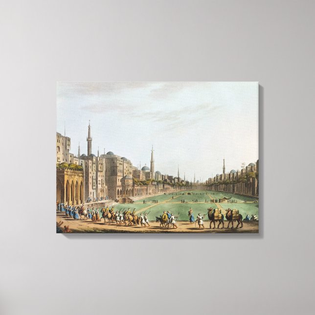 Toile Square principal au Grand Cairo, avec Murad Bey (Recto)