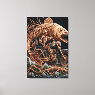 Toile squelette a roulé son vélo à hélico sur la piste