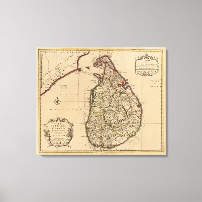 Toile Sri Lanka (Recto)