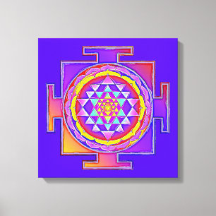 Toile Sri Yantra - Symbole hindouiste Design 1