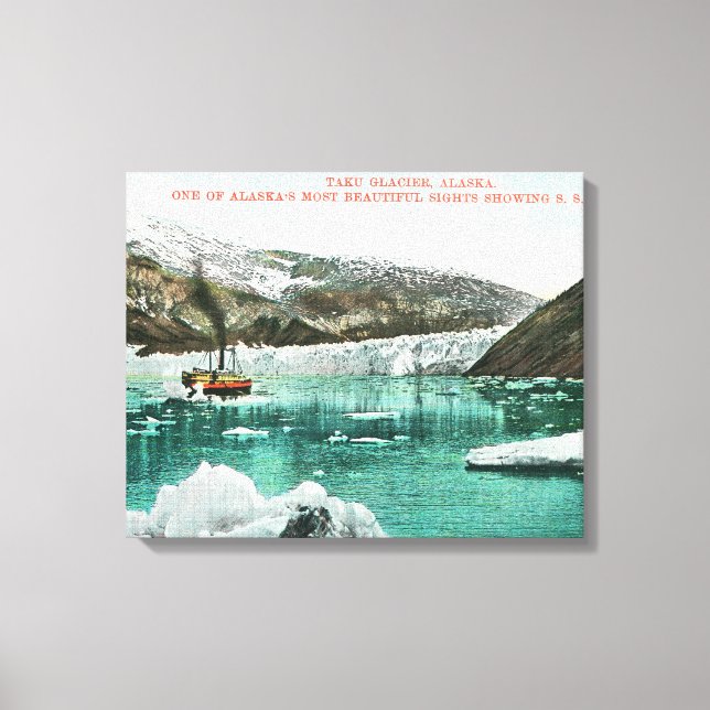 Toile SS Spokane Steamer Passage par Glacier (Recto)