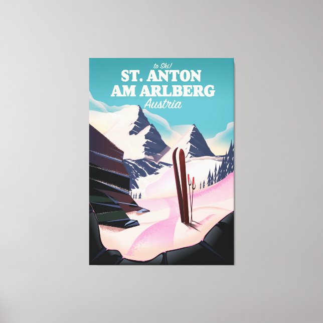 Toile St. Anton am Arlberg ski Autriche (Recto)