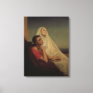 Toile St Augustine et son St Monica, 1855 de mère