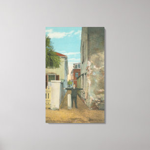 Toile St. Augustine, FL - Vue de Treasury Street &