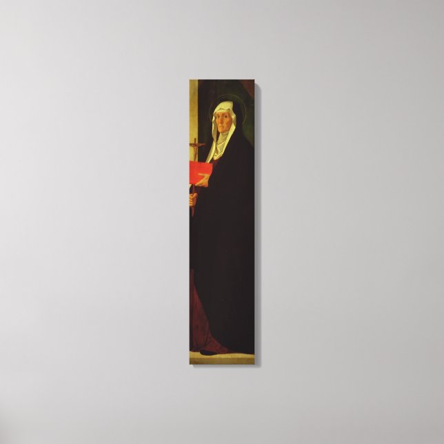 Toile St. Clare, c.1485-90 (température sur panneau) (Recto)