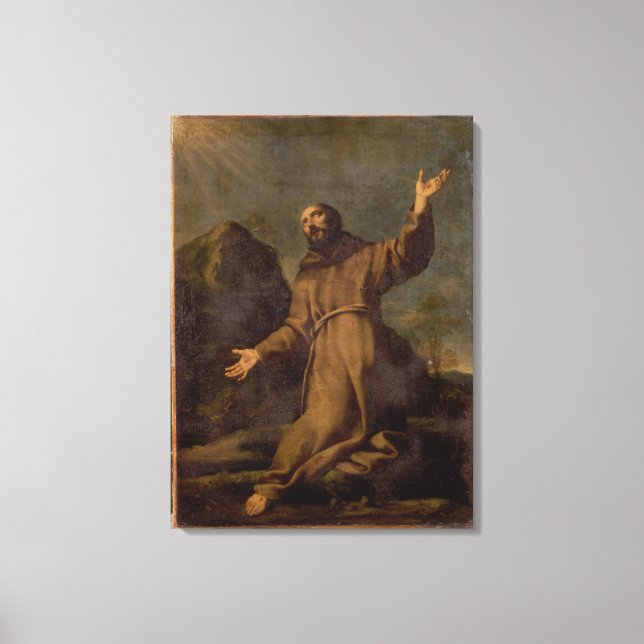 Toile St. Francis reçoit la Stigmata (Recto)