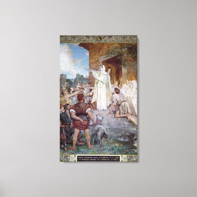 Toile St Genevieve Calmer les Parisiens (Recto)