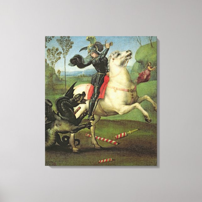 Toile St. George en lutte contre le dragon (Recto)
