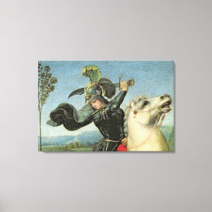 Toile St George luttant avec le dragon