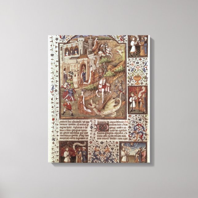 Toile St George tuant des dragons (Recto)