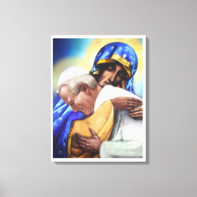 TOILE ST JOHN PAUL II ET NOTRE DAME (Recto)