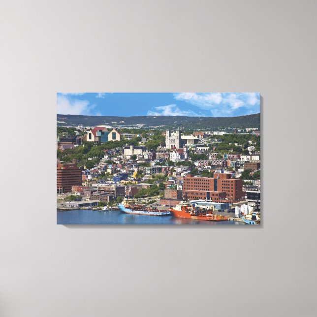 Toile St. John's, Terre-Neuve, Canada, la côte (Recto)