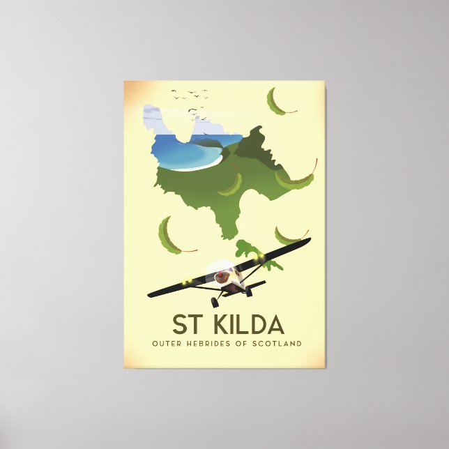 Toile St Kilda, Hébrides extérieures Écosse (Recto)