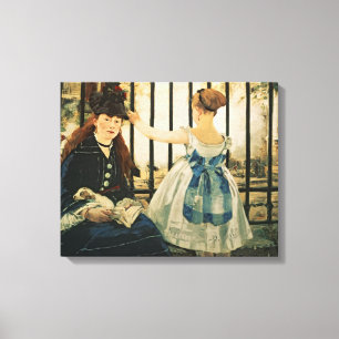 Toile St Lazare, 1872-3 de Manet   Gare