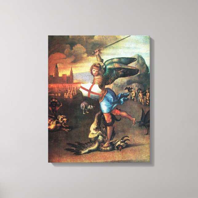 Toile St MICHEL ET LE DRAGON (Recto)
