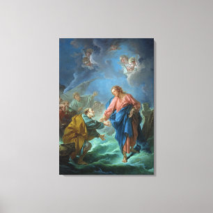 Toile St Peter a invité à marcher sur l'eau, 1766