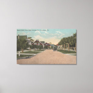 Toile St Petersburg, FL - vue de Dr. de plage et 5ème