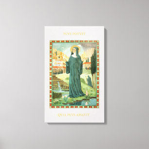 Toile St. Scholastica & St. Benedict