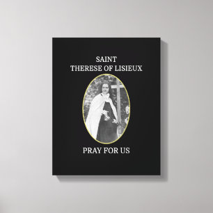 Toile St Therese de Lisieux T-Shirt Saint Little Flower