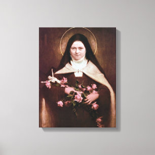 Toile St Therese d'image de dévotion de Lisieux