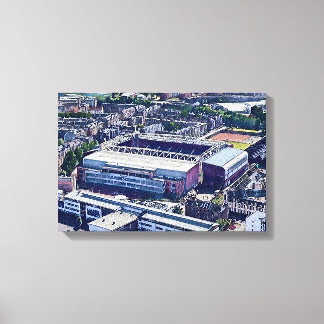 Toile Stade de Tynecastle Édimbourg Art Aérien (Recto)