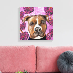 TOILE STAFFORDSHIRE TERRIER AMÉRICAIN       