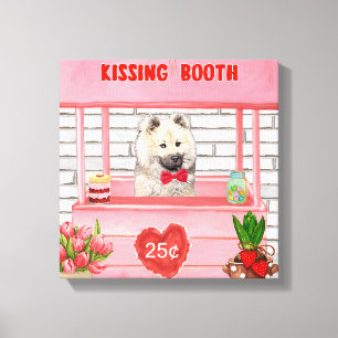 Toile Stand de baisers de la Saint-Valentin pour chien E